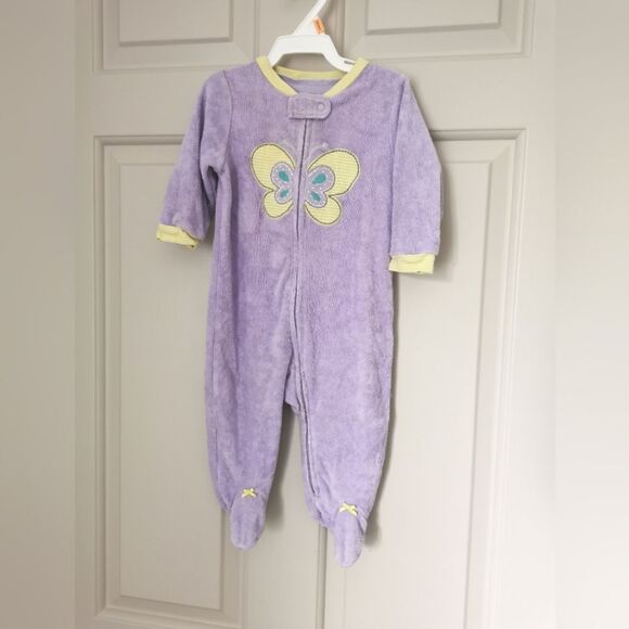 3/$15 Carter's terry cloth sleeper size 6m - Picture 1 of 4